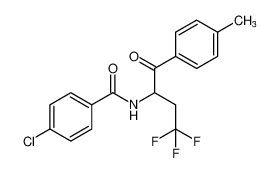 Benzamide, 4-chloro-N-[3,3,3-trifluoro-1-(4-methylbenzoyl)propyl]- CAS:98412-99-8 manufacturer & supplier