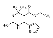 ethyl 4-hydroxy-2,4-dimethyl-6-(thiophen-2-yl)-1,4,5,6-tetrahydropyrimidine-5-carboxylate CAS:98414-53-0 manufacturer & supplier