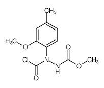 methyl 2-(chlorocarbonyl)-2-(2-methoxy-4-methylphenyl)hydrazine-1-carboxylate CAS:98415-62-4 manufacturer & supplier