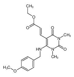 (E)-3-[6-(4-Methoxy-benzylamino)-1,3-dimethyl-2,4-dioxo-1,2,3,4-tetrahydro-pyrimidin-5-yl]-acrylic acid ethyl ester CAS:98416-52-5 manufacturer & supplier