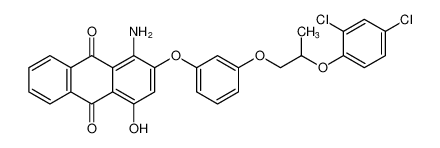 1-amino-2-(3-(2-(2,4-dichlorophenoxy)propoxy)phenoxy)-4-hydroxyanthracene-9,10-dione CAS:98418-18-9 manufacturer & supplier