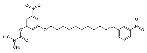 Dimethyl-carbamic acid 3-nitro-5-[10-(3-nitro-phenoxy)-decyloxy]-phenyl ester CAS:98422-79-8 manufacturer & supplier