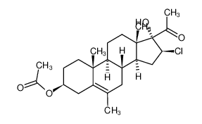 16β-Chlor-6-methyl-pregnen-(5)-diol-(3β.17α)-on-(20)-acetat-(3) CAS:98423-80-4 manufacturer & supplier