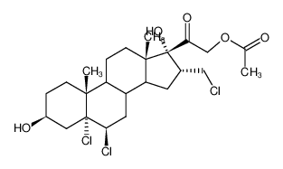 21-Acetoxy-16α-chlormethyl-5α,6β-dichlor-pregnan-diol-(3β,17α)-on-(20) CAS:98423-85-9 manufacturer & supplier