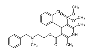 2-(benzyl(methyl)amino)ethyl 4-(2-chlorophenyl)-5-(dimethoxyphosphoryl)-2,6-dimethyl-1,4-dihydropyridine-3-carboxylate CAS:98445-19-3 manufacturer & supplier