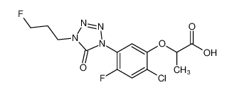 2-(2-chloro-4-fluoro-5-(4-(3-fluoropropyl)-5-oxo-4,5-dihydro-1H-tetrazol-1-yl)phenoxy)propanoic acid CAS:98446-04-9 manufacturer & supplier