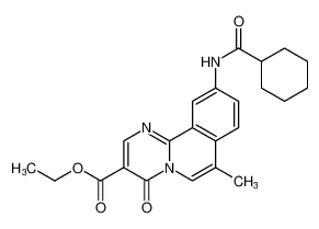 ethyl 10-(cyclohexanecarboxamido)-7-methyl-4-oxo-4H-pyrimido[2,1-a]isoquinoline-3-carboxylate CAS:98447-08-6 manufacturer & supplier