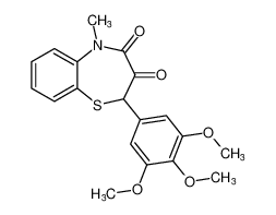 5-methyl-2-(3,4,5-trimethoxyphenyl)benzo[b][1,4]thiazepine-3,4(2H,5H)-dione CAS:98448-70-5 manufacturer & supplier