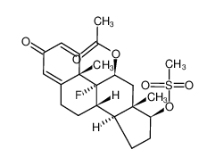 (11β,17β)-11-(acetyloxy)-9-fluoro-17-(methanesulfonyloxy)androsta-1,4-dien-3-one CAS:98448-93-2 manufacturer & supplier