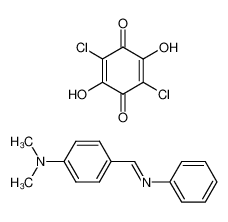 Dimethyl-{4-[(E)-phenyliminomethyl]-phenyl}-amine; compound with 2,5-dichloro-3,6-dihydroxy-[1,4]benzoquinone CAS:98473-27-9 manufacturer & supplier