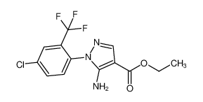 ethyl 5-amino-1-(4-chloro-2-(trifluoromethyl)phenyl)-1H-pyrazole-4-carboxylate CAS:98475-64-0 manufacturer & supplier