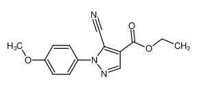 5-Cyano-1-(4-methoxyphenyl)-1H-pyrazole-4-carboxylic acid, ethyl ester CAS:98476-19-8 manufacturer & supplier