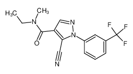 5-Cyano-1-[3-(trifluoromethyl)phenyl]-N-methyl-N-ethyl-1H-pyrazole-4-carboxamide CAS:98476-52-9 manufacturer & supplier