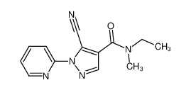 5-Cyano-1-(2-pyridinyl)-N-methyl-N-ethyl-1H-pyrazole-4-carboxamide CAS:98476-64-3 manufacturer & supplier