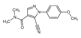 5-Cyano-1-(4-methoxyphenyl)-N,N-dimethyl-1H-pyrazole-4-carboxamide CAS:98476-70-1 manufacturer & supplier