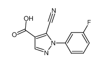 5-Cyano-1-(3-fluorophenyl)-1H-pyrazole-4-carboxylic acid CAS:98476-93-8 manufacturer & supplier