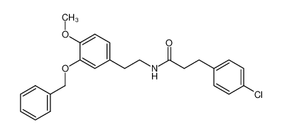 N-[2-(3-Benzyloxy-4-methoxy-phenyl)-ethyl]-3-(4-chloro-phenyl)-propionamide CAS:98484-05-0 manufacturer & supplier