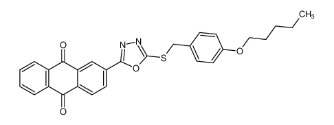 2-(5-((4-(pentyloxy)benzyl)thio)-1,3,4-oxadiazol-2-yl)anthracene-9,10-dione CAS:98499-56-0 manufacturer & supplier