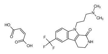 9-(3-Dimethylamino-propyl)-6-trifluoromethyl-2,3,4,9-tetrahydro-β-carbolin-1-one; compound with (Z)-but-2-enedioic acid CAS:985-79-5 manufacturer & supplier