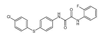 Ethanediamide, N-[4-[(4-chlorophenyl)thio]phenyl]-N'-(2-fluorophenyl)- CAS:98500-15-3 manufacturer & supplier