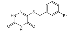 1,2,4-Triazine-3,5(2H,4H)-dione, 6-[[(3-bromophenyl)methyl]thio]- CAS:98501-61-2 manufacturer & supplier