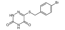 1,2,4-Triazine-3,5(2H,4H)-dione, 6-[[(4-bromophenyl)methyl]thio]- CAS:98501-62-3 manufacturer & supplier