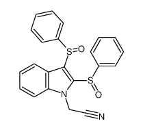 1H-Indole-1-acetonitrile, 2,3-bis(phenylsulfinyl)- CAS:98508-83-9 manufacturer & supplier