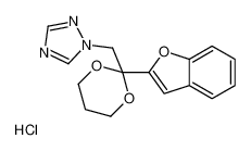 1-[[2-(1-benzofuran-2-yl)-1,3-dioxan-2-yl]methyl]-1,2,4-triazole,hydrochloride CAS:98518-98-0 manufacturer & supplier