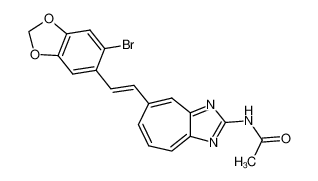 N-(5-(2-(6-Bromobenzo[d][1,3]dioxol-5-yl)vinyl)cyclohepta[d]imidazol-2-yl)acetamide CAS:98527-96-9 manufacturer & supplier