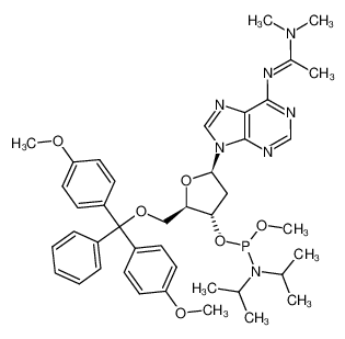 3'-O-((diisopropylamino)methoxyphosphino)-5'-O-(4,4'-dimethoxytrityl)-6-N-(1-(dimethylamino)ethylidene)-2'-deoxyadenosine CAS:98532-93-5 manufacturer & supplier