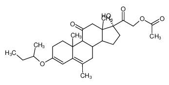 Acetic acid 2-((R)-3-sec-butoxy-17-hydroxy-6,10,13-trimethyl-11-oxo-2,7,8,9,10,11,12,13,14,15,16,17-dodecahydro-1H-cyclopenta[a]phenanthren-17-yl)-2-oxo-ethyl ester CAS:98544-06-0 manufacturer & supplier