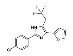 1H-Imidazole, 2-(4-chlorophenyl)-4-(2-thienyl)-5-(2,2,2-trifluoroethyl)- CAS:98573-53-6 manufacturer & supplier