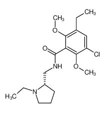 3-Chloro-5-ethyl-N-((S)-1-ethyl-pyrrolidin-2-ylmethyl)-2,6-dimethoxy-benzamide CAS:98575-96-3 manufacturer & supplier