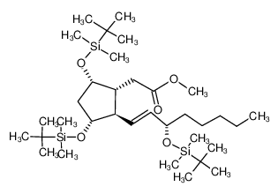 {(1R,2R,3R,5S)-3,5-Bis-(tert-butyl-dimethyl-silanyloxy)-2-[(E)-(S)-3-(tert-butyl-dimethyl-silanyloxy)-oct-1-enyl]-cyclopentyl}-acetic acid methyl ester CAS:98582-04-8 manufacturer & supplier