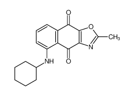 Naphth[2,3-d]oxazole-4,9-dione, 5-(cyclohexylamino)-2-methyl- CAS:98584-18-0 manufacturer & supplier