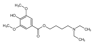 Benzoic acid, 4-hydroxy-3,5-dimethoxy-, 4-(diethylamino)butyl ester CAS:98600-03-4 manufacturer & supplier