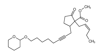 2-Oxo-1-((Z)-pent-2-enyl)-5-[8-(tetrahydro-pyran-2-yloxy)-oct-2-ynyl]-cyclopentanecarboxylic acid methyl ester CAS:98607-58-0 manufacturer & supplier