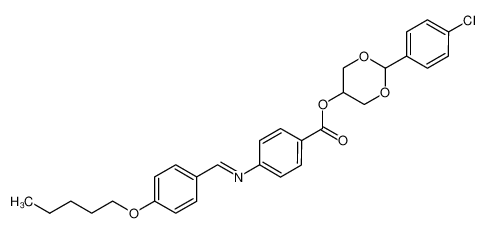 2-(4-chlorophenyl)-1,3-dioxan-5-yl 4-(4-pentyloxybenzylideneamino)benzoate CAS:98611-40-6 manufacturer & supplier