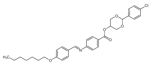 4-{[1-(4-Heptyloxy-phenyl)-meth-(E)-ylidene]-amino}-benzoic acid 2-(4-chloro-phenyl)-[1,3]dioxan-5-yl ester CAS:98611-42-8 manufacturer & supplier