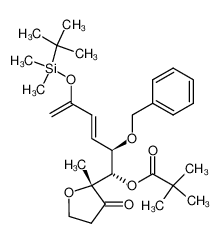 2,2-Dimethyl-propionic acid (E)-(1S,2R)-2-benzyloxy-5-(tert-butyl-dimethyl-silanyloxy)-1-((R)-2-methyl-3-oxo-tetrahydro-furan-2-yl)-hexa-3,5-dienyl ester CAS:98611-67-7 manufacturer & supplier