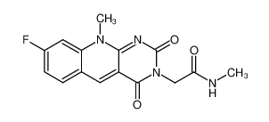 8-fluoro-10-methyl-3-(N-methylcarbamoylmethyl)pyrimido(4,5-b)quinoline-2,4(3H,10H)-dione CAS:98629-91-5 manufacturer & supplier