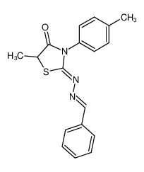 benzaldehyde (5-methyl-4-oxo-3-p-tolyl-thiazolidin-2-ylidene)-hydrazone CAS:98654-62-7 manufacturer & supplier