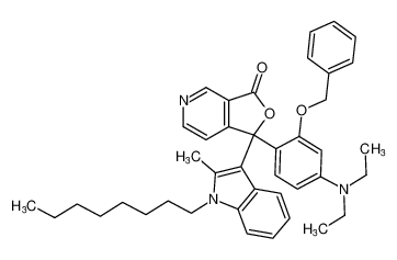 1-(2-(benzyloxy)-4-(diethylamino)phenyl)-1-(2-methyl-1-octyl-1H-indol-3-yl)furo[3,4-c]pyridin-3(1H)-one CAS:98660-08-3 manufacturer & supplier