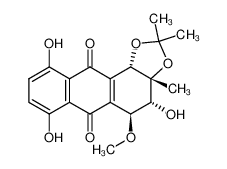 (3aSR,4RS,5SR,11bSR)-3a,4,5,11b-Tetrahydro-4,7,10-trihydroxy-11-methoxy-2,2,3a-trimethyl-1H-anthra(1,2-d)dioxol-6,11-dione CAS:98670-85-0 manufacturer & supplier