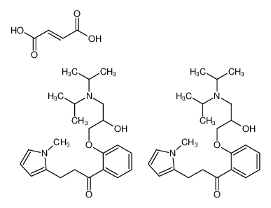 (E)-but-2-enedioic acid,1-[2-[3-[di(propan-2-yl)amino]-2-hydroxypropoxy]phenyl]-3-(1-methylpyrrol-2-yl)propan-1-one CAS:98696-69-6 manufacturer & supplier