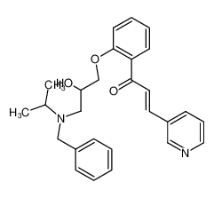 3-Oxo-1-(pyrid-3-yl)-3-[2-(2'-hydroxy-3'-(N-isopropyl-N-benzylamino)-propoxy)-phenyl]-propene CAS:98697-00-8 manufacturer & supplier