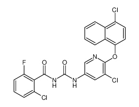 2-chloro-N-((5-chloro-6-((4-chloronaphthalen-1-yl)oxy)pyridin-3-yl)carbamoyl)-6-fluorobenzamide CAS:98698-97-6 manufacturer & supplier