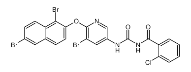 N-((5-bromo-6-((1,6-dibromonaphthalen-2-yl)oxy)pyridin-3-yl)carbamoyl)-2-chlorobenzamide CAS:98699-05-9 manufacturer & supplier