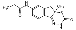 N-(4a-methyl-3-oxo-2,3,4a,5-tetrahydroindeno[1,2-e][1,3,4]thiadiazin-7-yl)propionamide CAS:98710-03-3 manufacturer & supplier