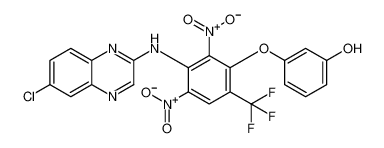 3-(3-((6-chloroquinoxalin-2-yl)amino)-2,4-dinitro-6-(trifluoromethyl)phenoxy)phenol CAS:98710-31-7 manufacturer & supplier